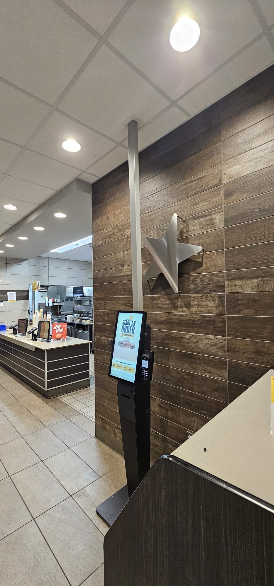 Digital Signage project by InCTRL Technology Services — Hardee's Self-Checkout Kiosk, Central Florida (photo 1)