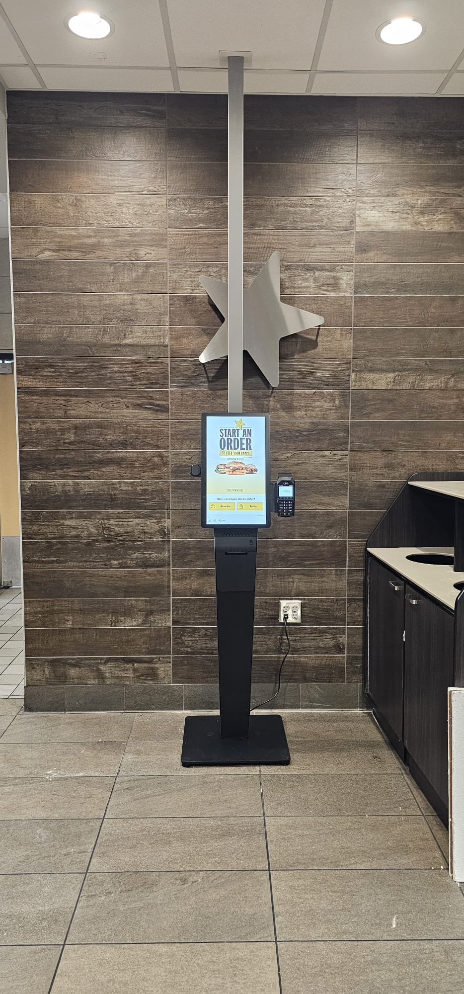 Digital Signage project by InCTRL Technology Services — Hardee's Self-Checkout Kiosk, Central Florida (photo 2)
