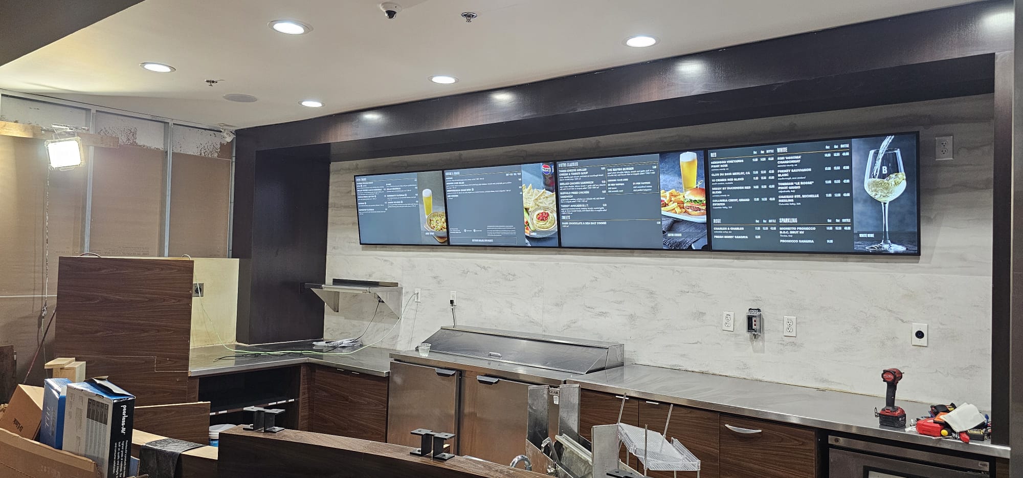 Digital Signage project by InCTRL Technology Services — Marriott Courtyard Menu Boards, Central Florida (photo 3)