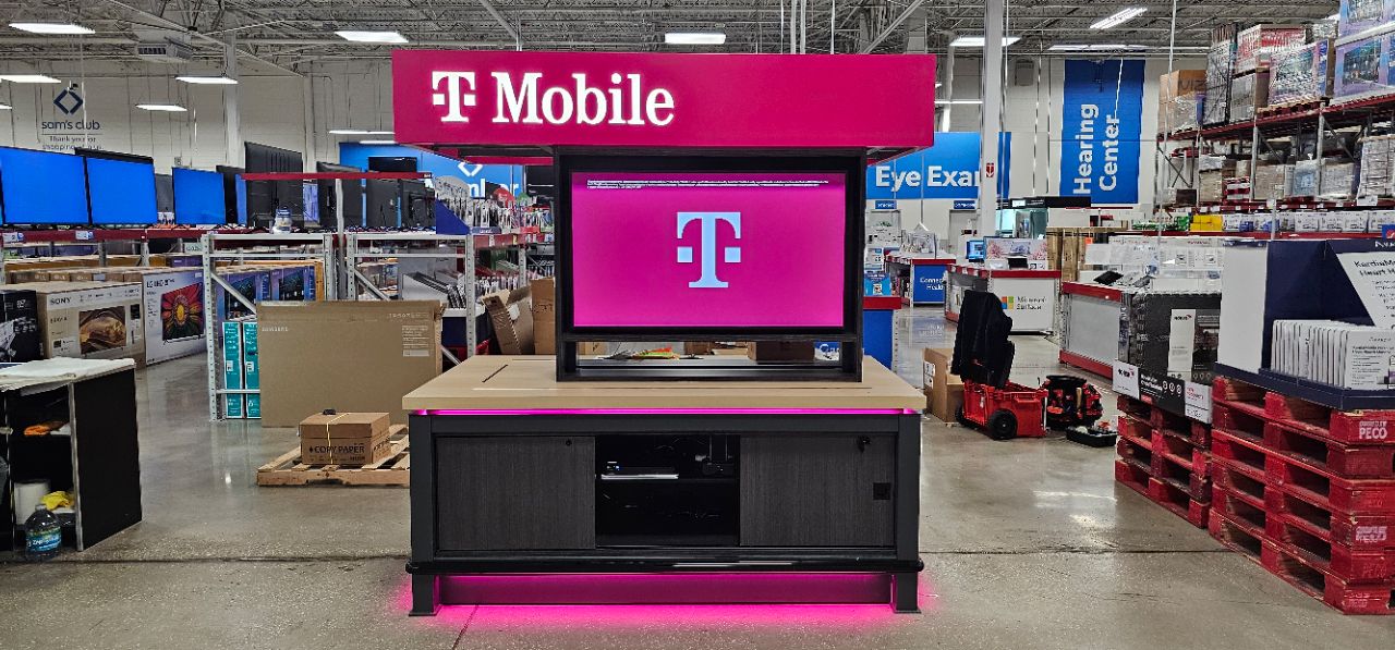 Digital Signage project by InCTRL Technology Services — T-Mobile Digital Signage, Central Florida