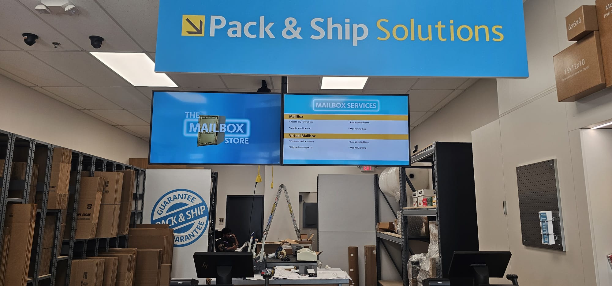 Digital Signage project by InCTRL Technology Services — UPS Store POS & Digital Signage, Central Florida (photo 11)