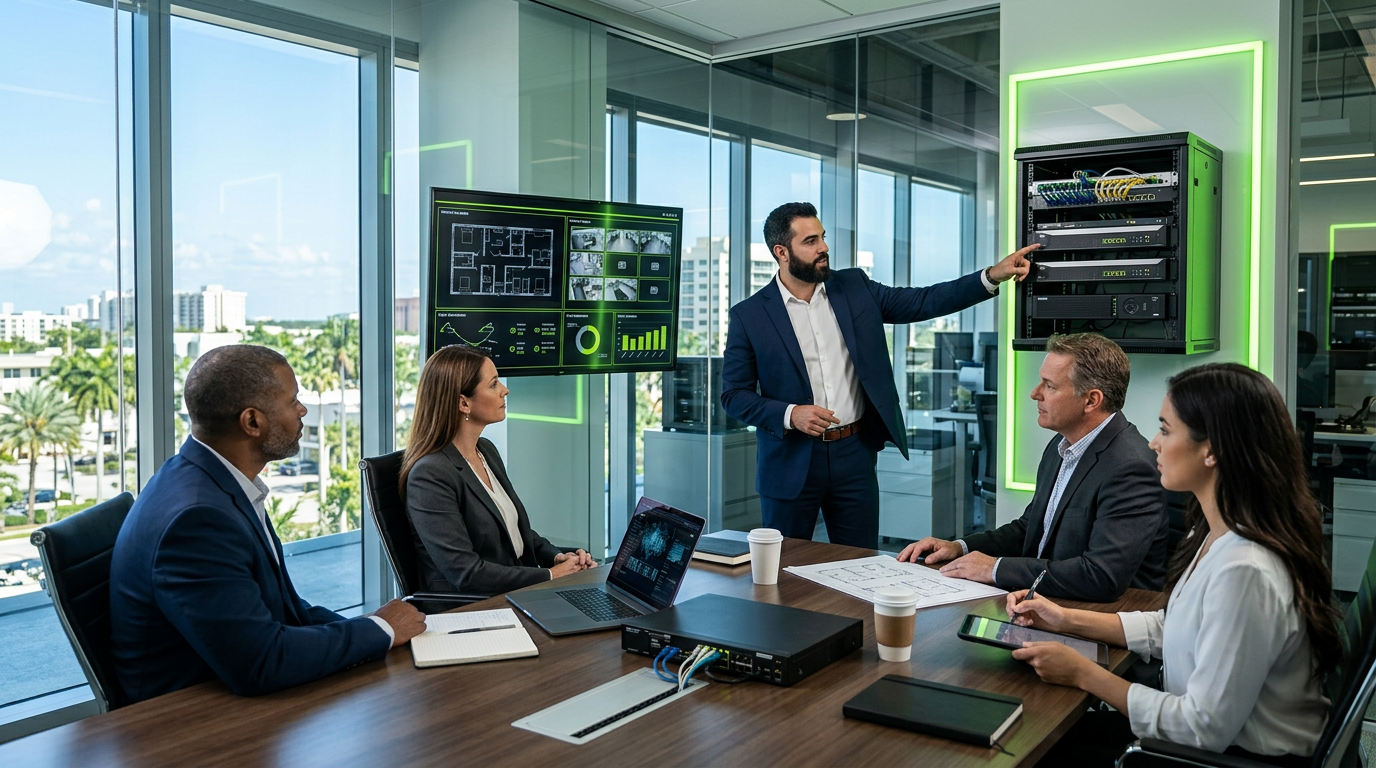 How much does a commercial NVR installation cost in Florida?