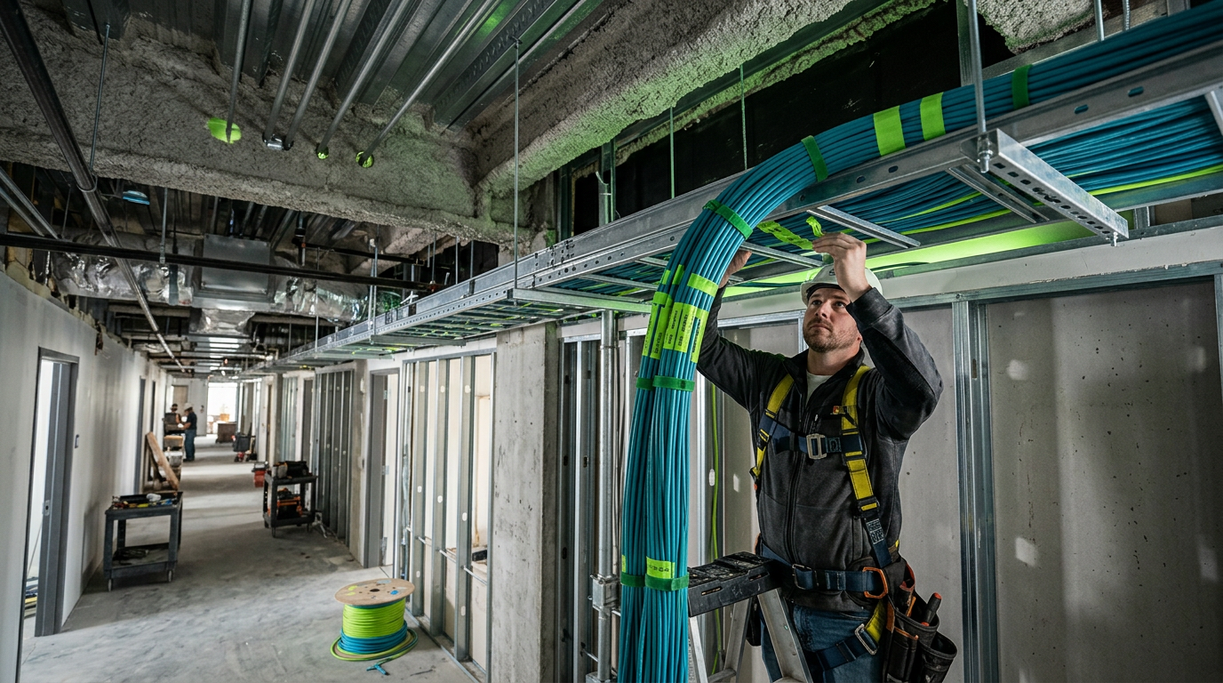 Does my medical office need plenum-rated cable for Cat6 installation?
