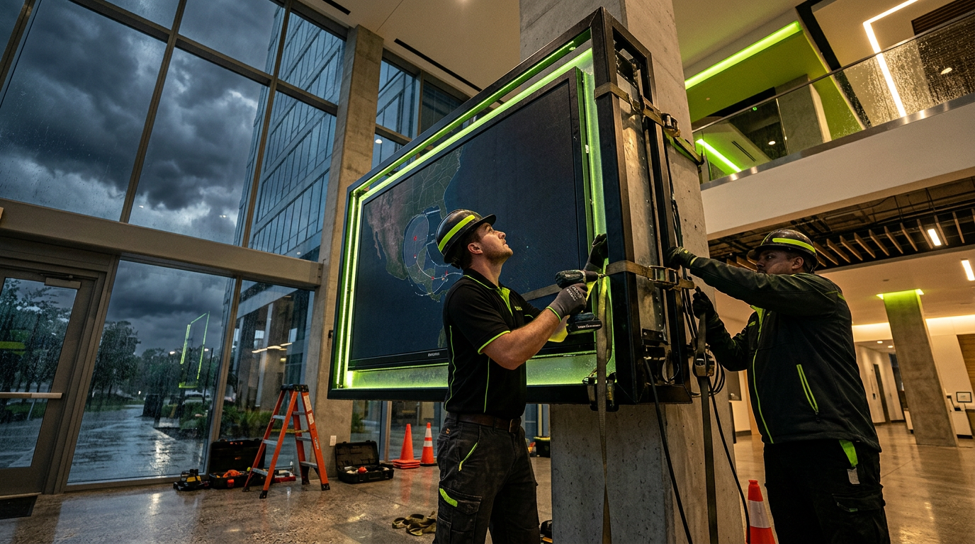 Florida Hurricane Prep: Protecting Your Digital Signage Investment
