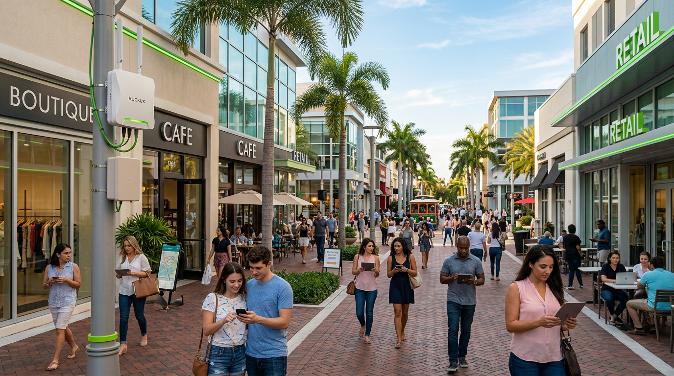 High-Density WiFi for Downtown Retail: A Florida Case Study