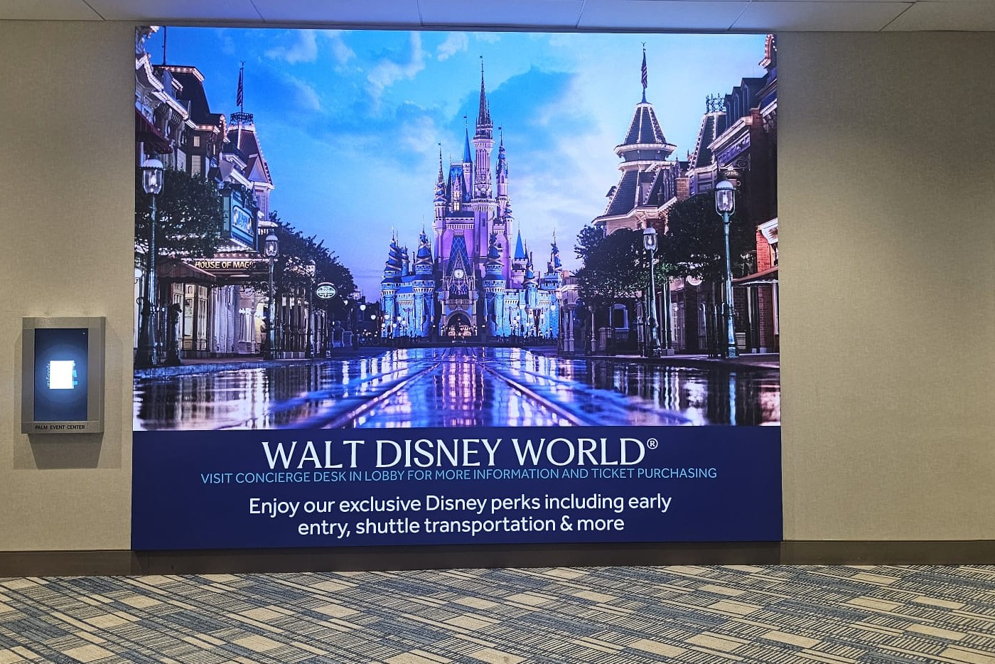 Digital Signage project by InCTRL Technology Services — LED Video Wall — Hilton Orlando Lake Buena Vista, Central Florida (photo 1)